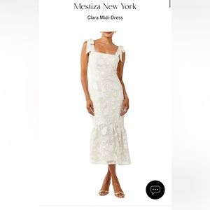 Mestiza New York | Clara Midi-Dress | Ivory | size 6 | NWT